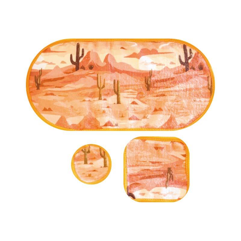 Travel Series Orange Desert Face Washing Towel