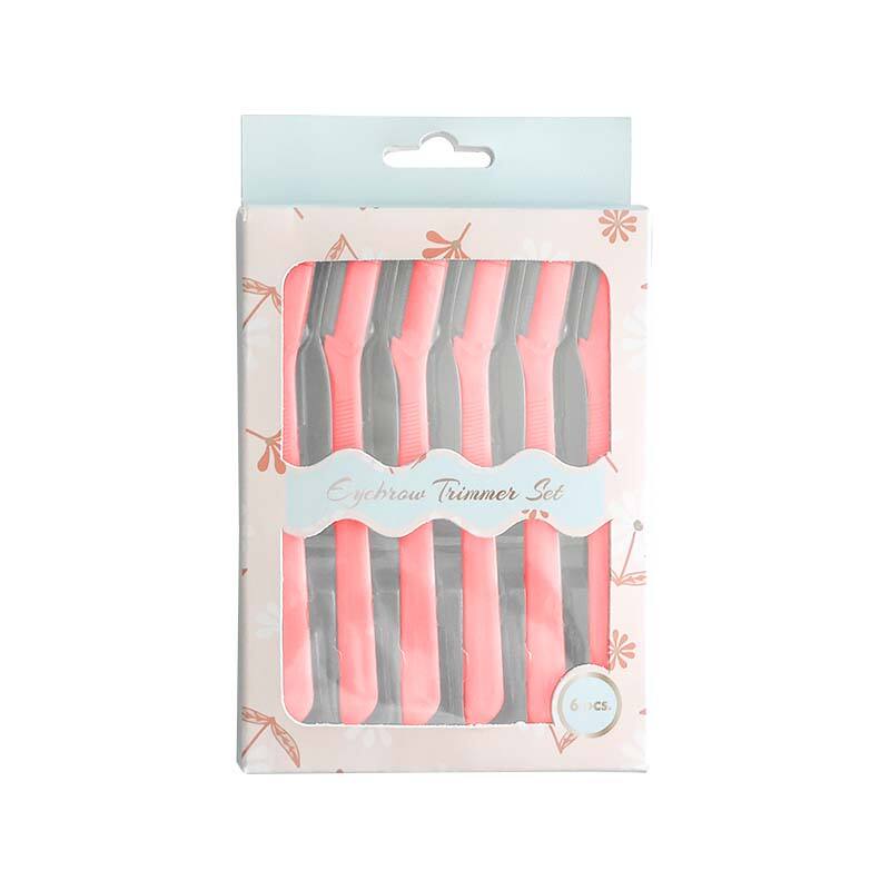 Pink Eyebrow Razor Set