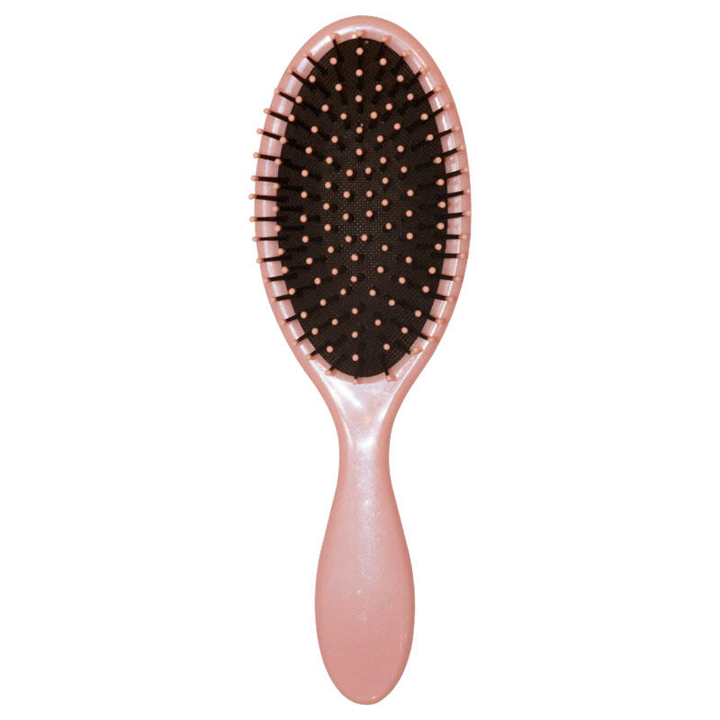 Pink Oval Plastic Paddle Hair Brush