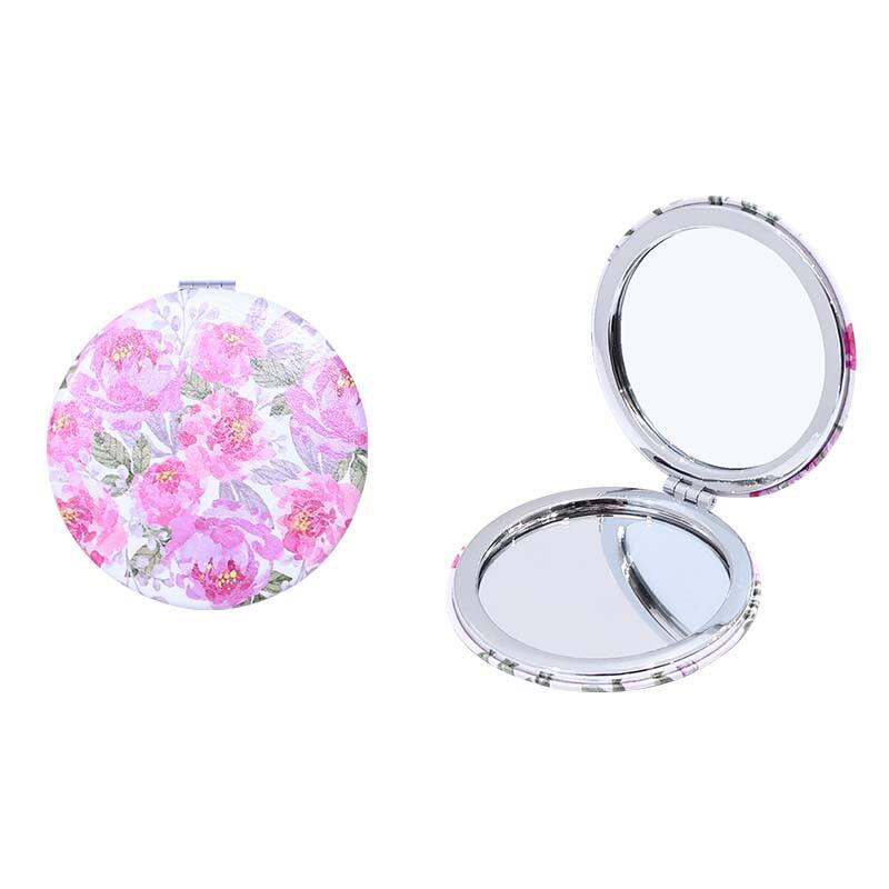 Peony Flower Series Round Pocket Mirror