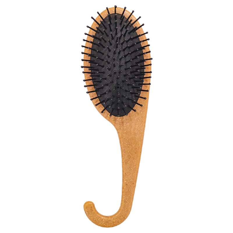 Wooden Oval Hook Design Hair Brush