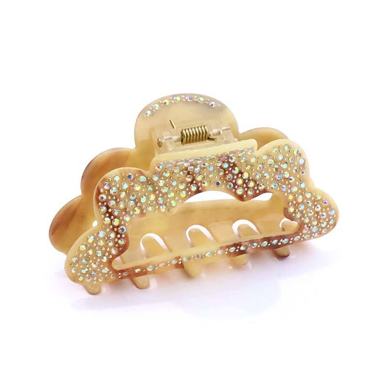 Cloud Shape Full Diamond Dot Hair Clip