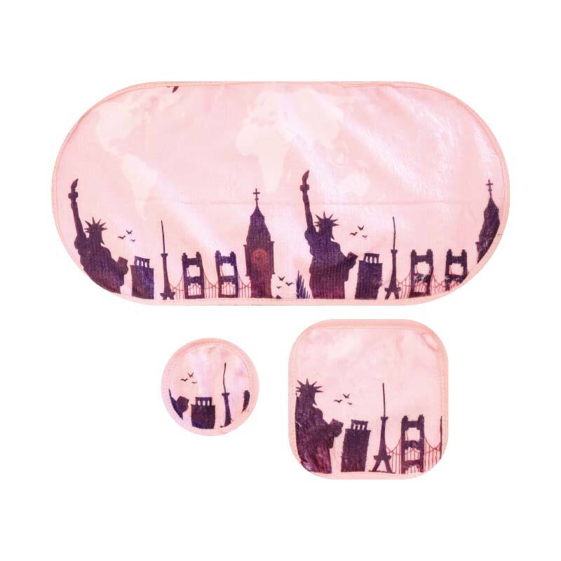 Travel Series Pink Global Face Washing Towel