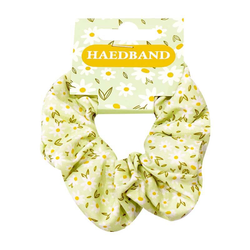 Green Flower Series Floral Hair Tie