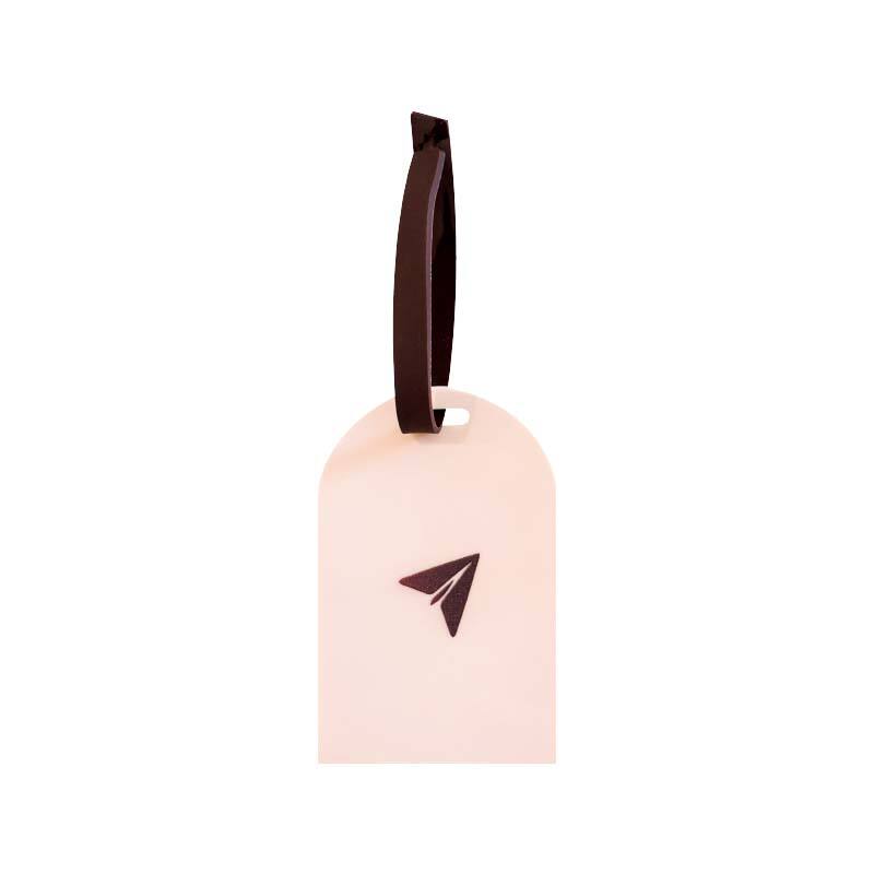 Travel Series Pink Global Luggage Tag