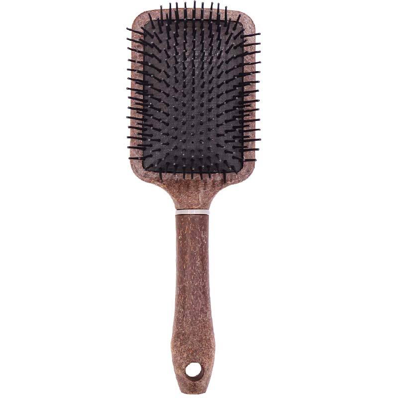 Wooden Dark Brown Rectangle Hair Brush