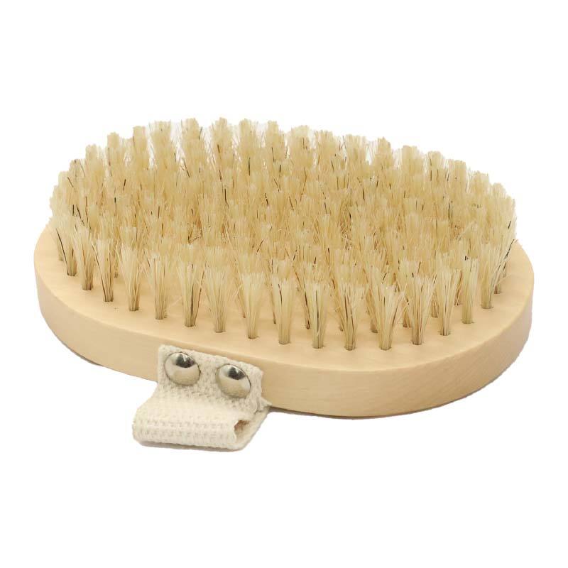 Eco-Friendly Series Natural Material Handheld Oval Bath Brush