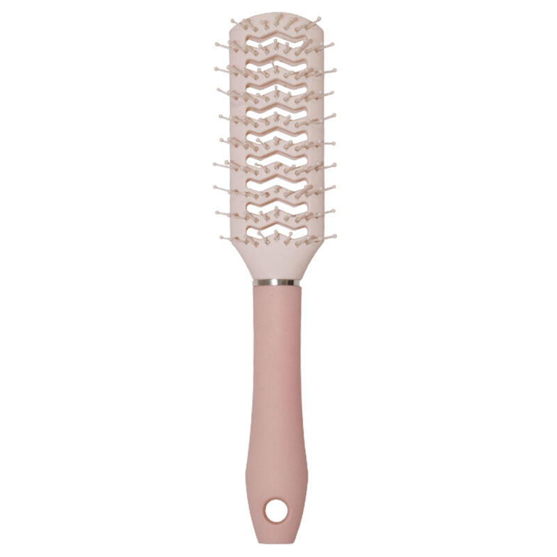 Pink Fluffy Hollow Hair Brush