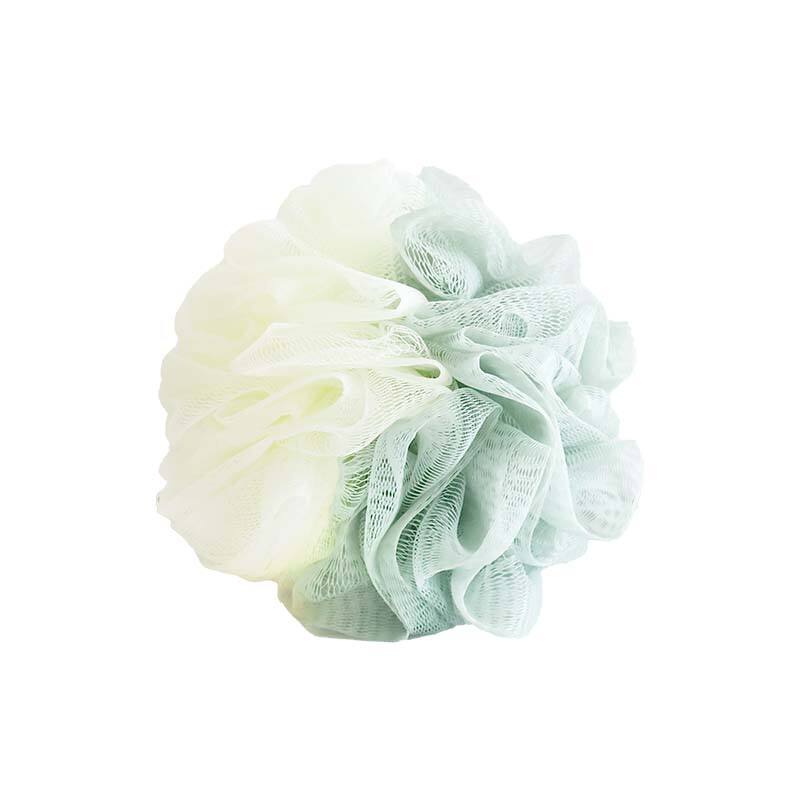 Two Colors Mixed PE Loofah Sponge