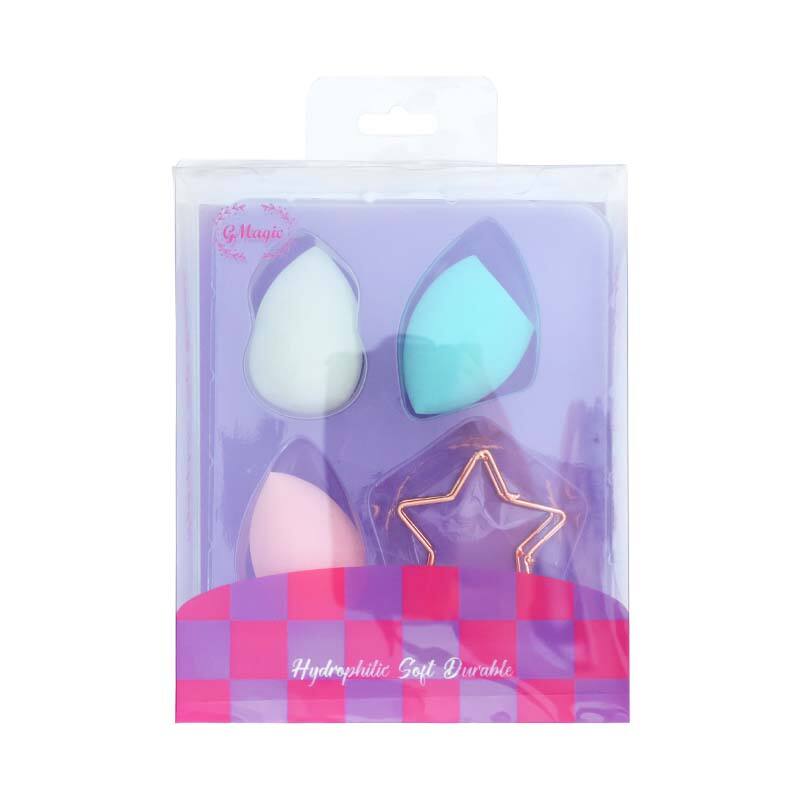 PVC Box Makeup Sponge Set