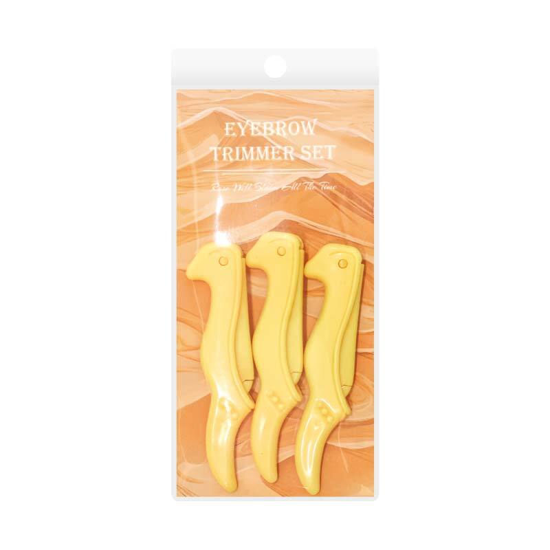 Serye ng Paglalakbay na Orange Desert 3pcs na Eyebrow Trimmers Set