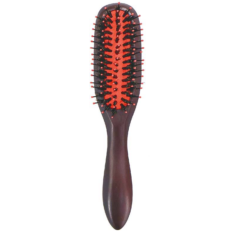 Wooden Brown Mini Hair Brush