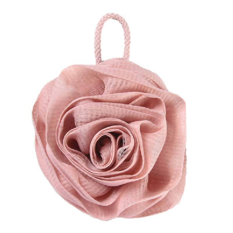 Luffa en maille pour le bain Rose Design