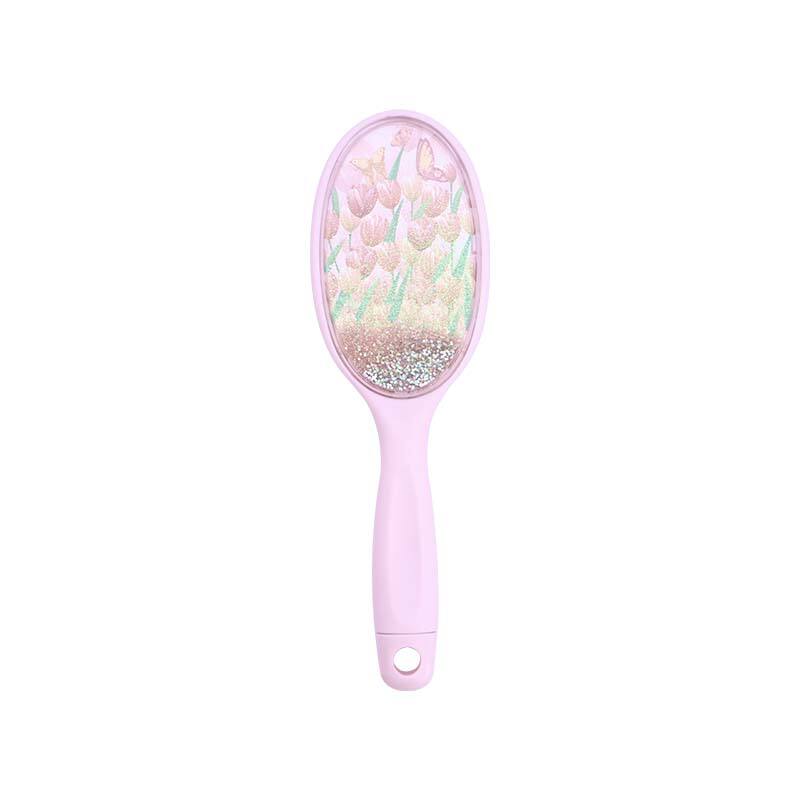 Pink Tulips Series Oval Air Hair Brush