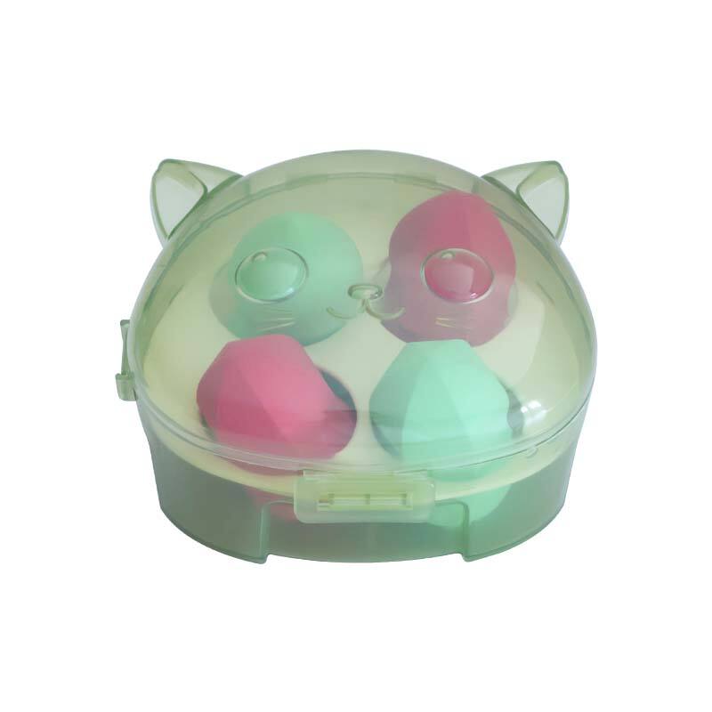 Cat Shape Box Makeup Sponge Set