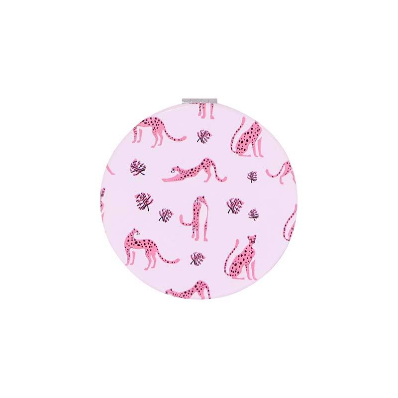 Leopard Series Round Shaped Pocket Mirror