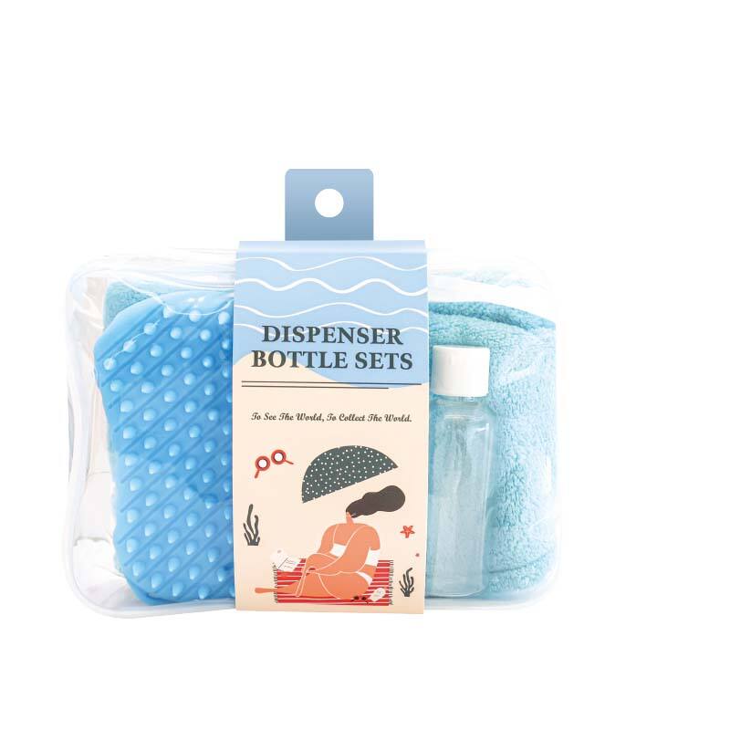 Travel Series Blue Beach Bath Accessories Set