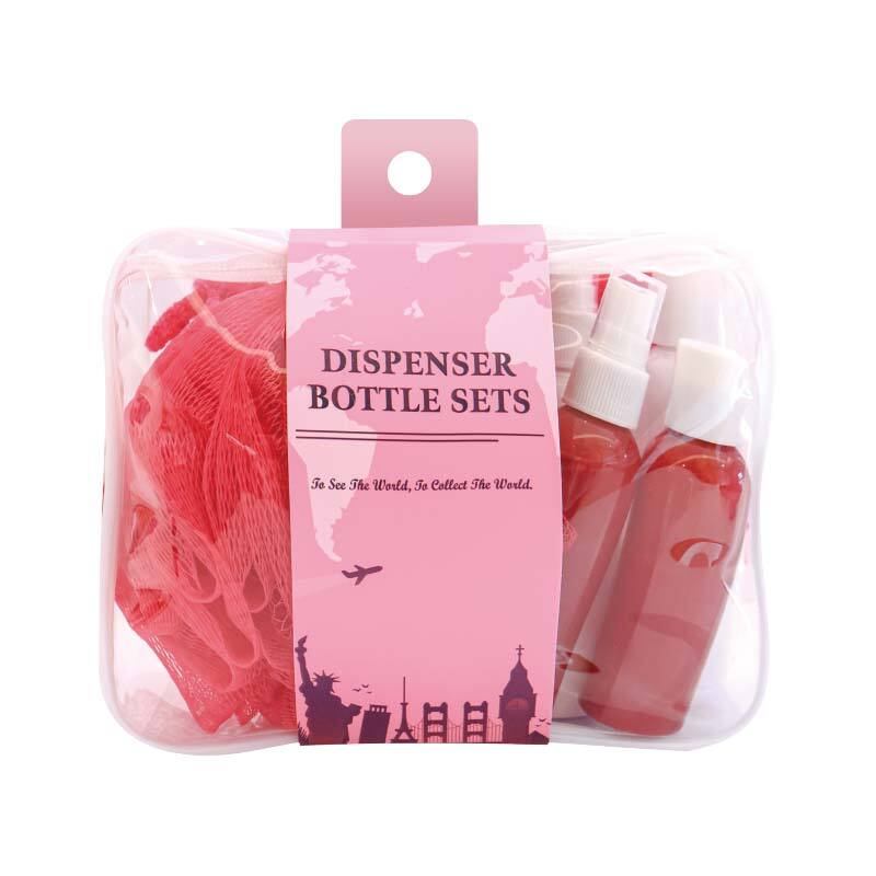 Travel Series Pink Global Bath Accessories Set