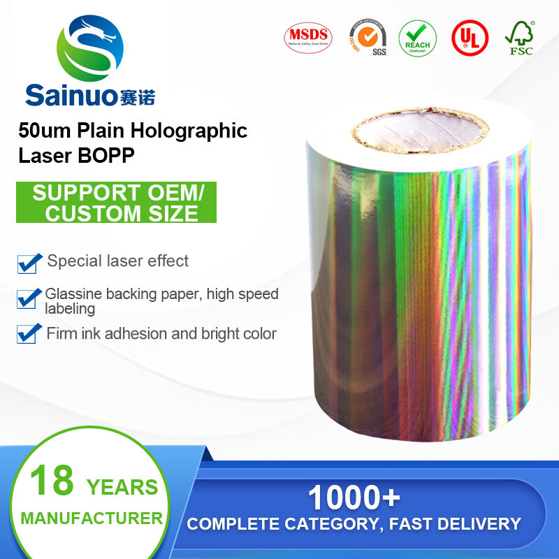 Rainbow Laser holographic Self Adhesive Film