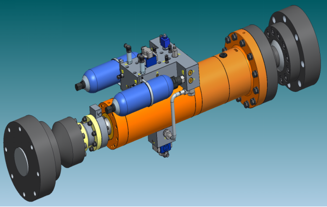 high frequency response hydrostatic servo hydraulic cylinder-6