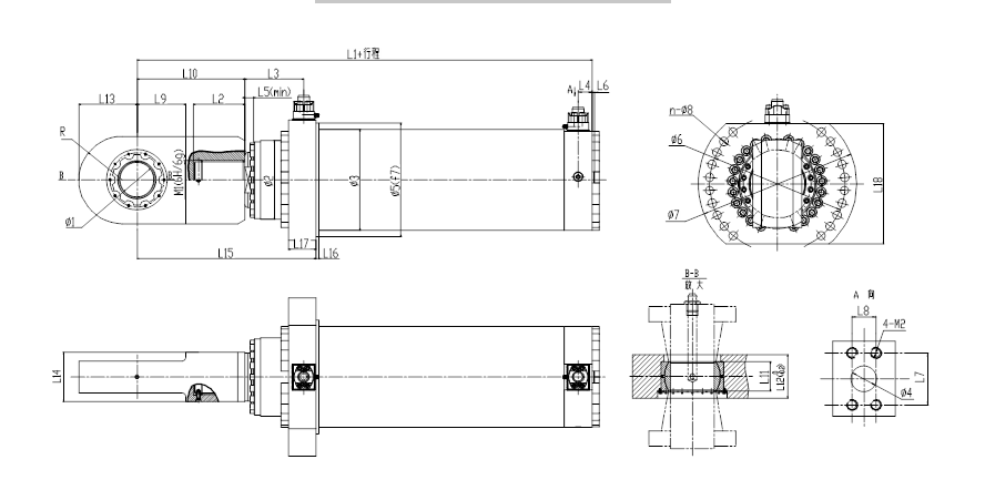 uy series 25mpa metallurgical and heavy duty machinery hydraulic cylinder-30