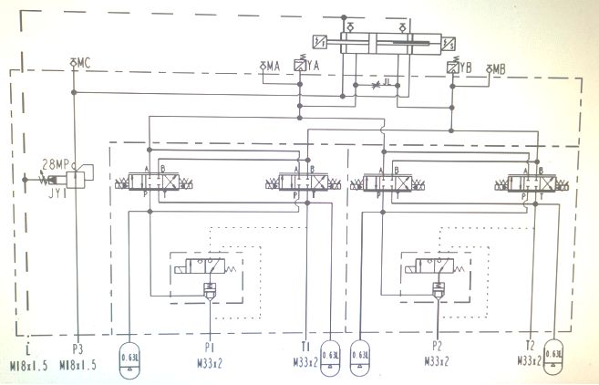 high frequency response hydrostatic servo hydraulic cylinder-3