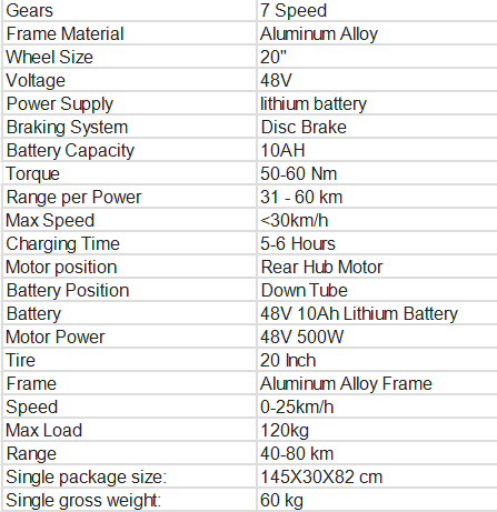 FXH-006 350W-1000W Pedal Assist Electric Bike 7 Speed Gears Li-ion Battery Fat Tire Electric Bicycle Fat Tire e-bike 20*4.0 factory