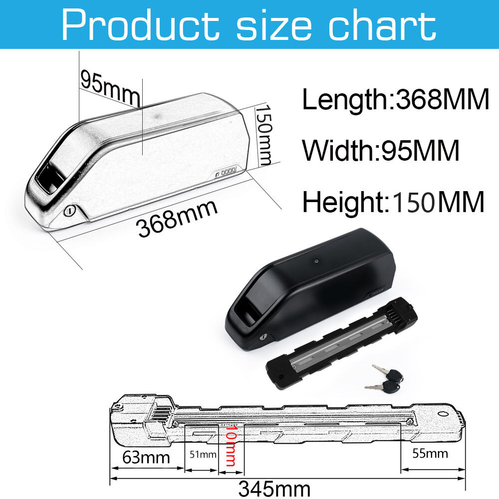 R049-6 48V 52V 25AH 21700 5000mAh Cells Li-ion Ebike Battery for 500W 750W 1000W 1500W motor with 3A Charger factory