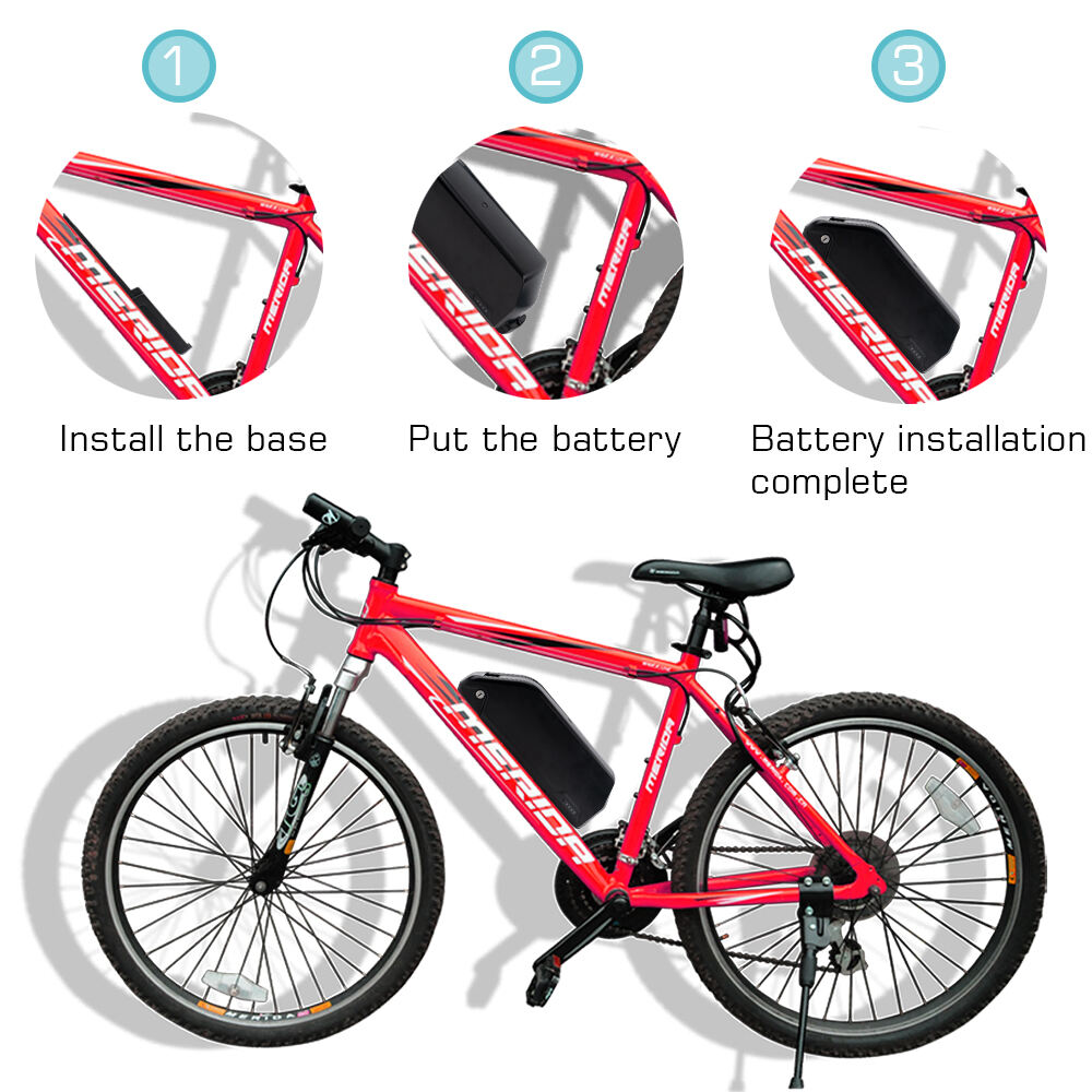 R049-6 48V 52V 25AH 21700 5000mAh Cells Li-ion Ebike Battery for 500W 750W 1000W 1500W motor with 3A Charger manufacture