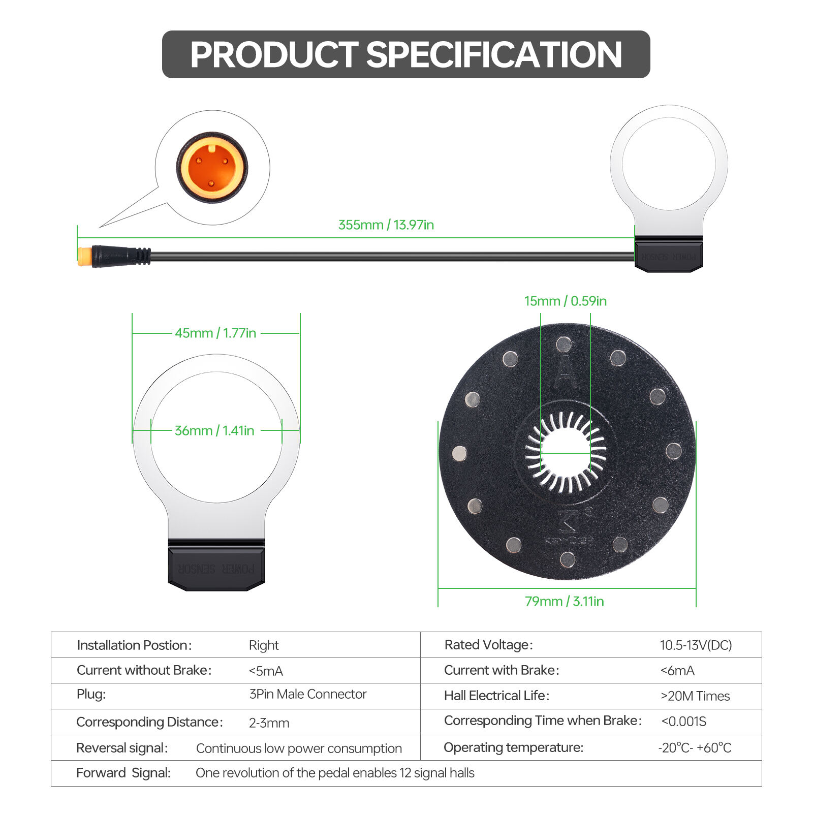 KD-PS Bike Speed and Cadence Sensor