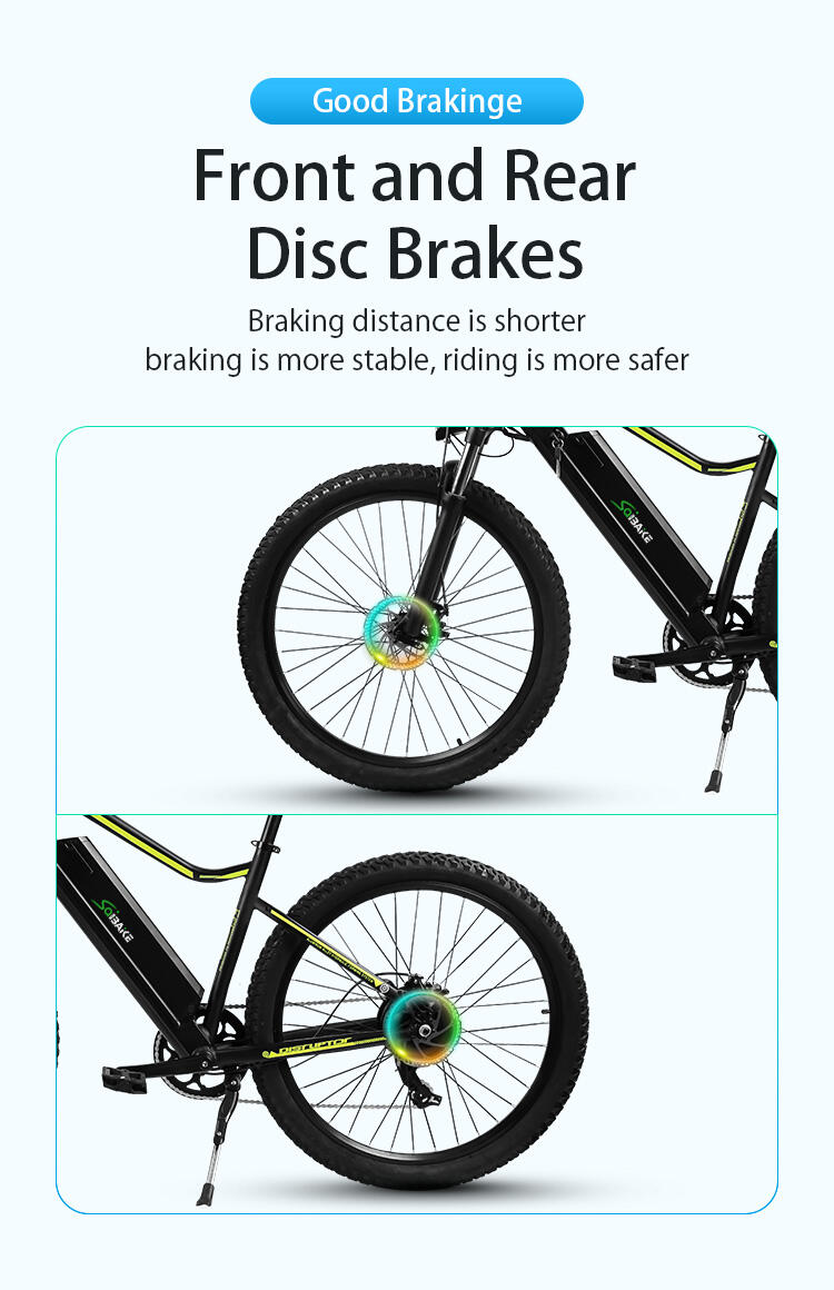 SK04 27.5 Inch 48V 500W Motor 7-Speed Mountain Electric Bike With 48V 10AH Removable Lithium-Ion Battery For Men manufacture