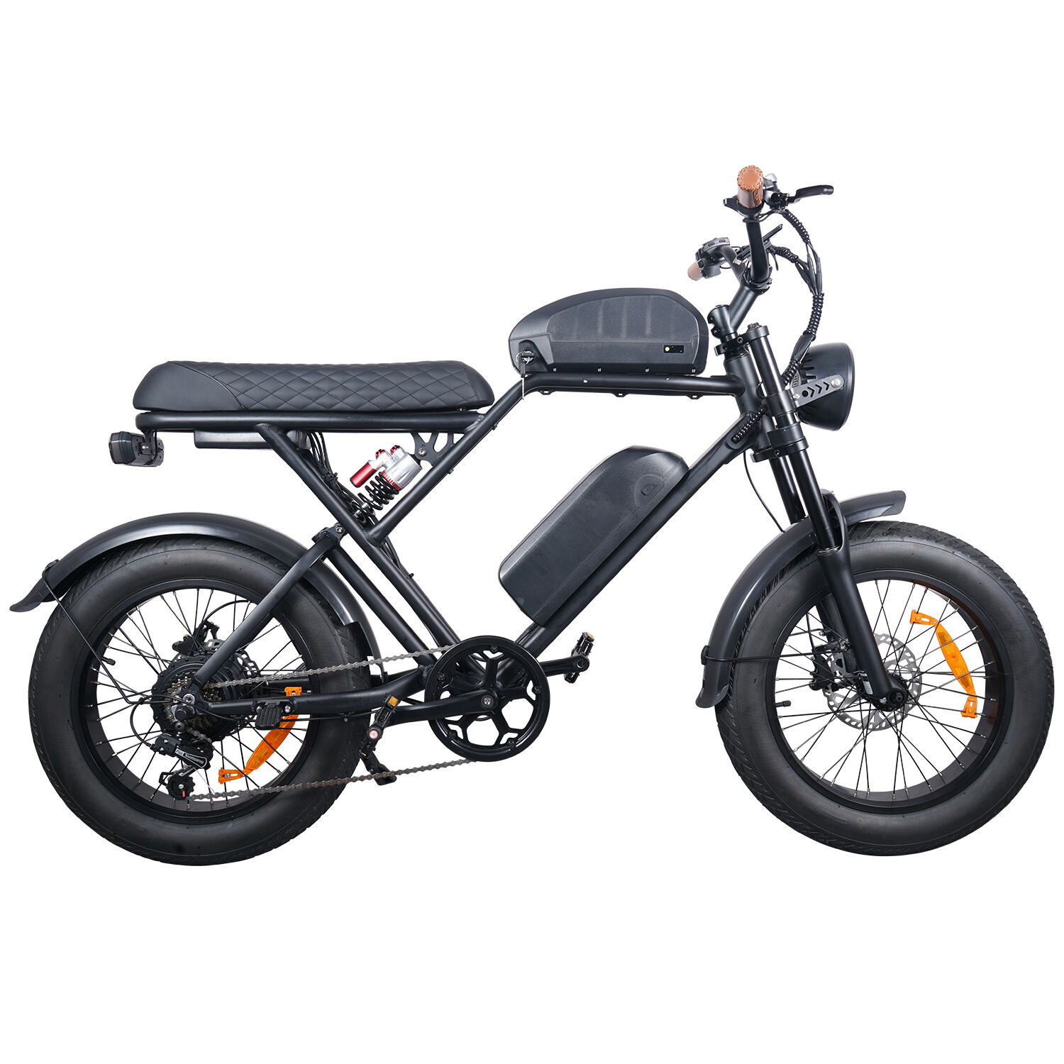 eflash fatbike 20*4.0 inci tayar lemak basikal elektrik shimano 7-kelajuan motor hab belakang hidraulik brek e-basikal 48v 15ah 25ah bateri 750w motor