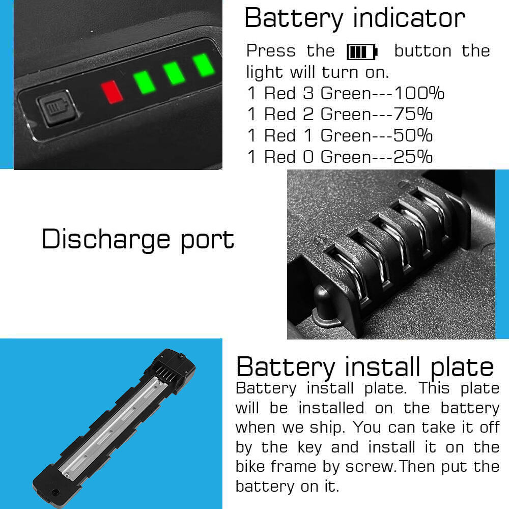 R049-6 48V 52V 25AH 21700 5000mAh Cells Li-ion Ebike Battery for 500W 750W 1000W 1500W motor with 3A Charger supplier