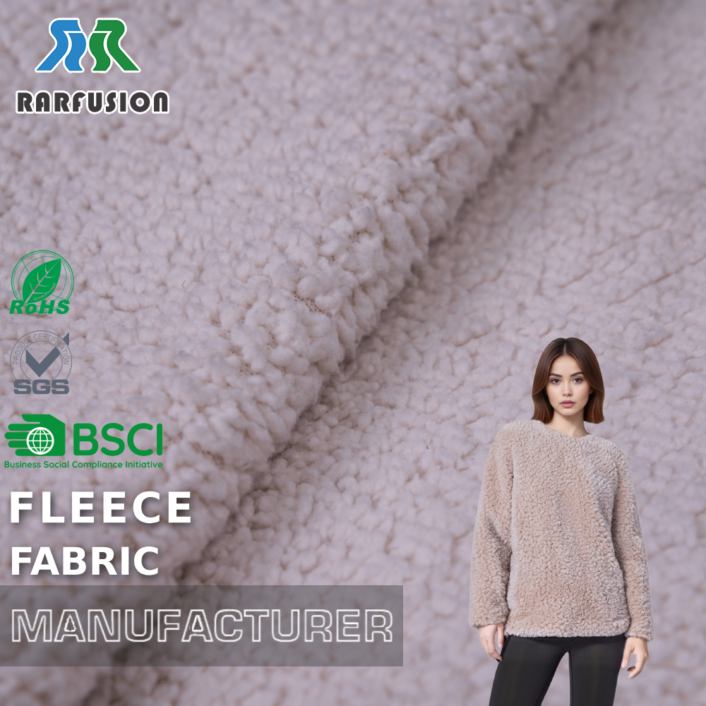 Material velur i butuk dhe i ngrohtë prej poliesteri 100%, me pamje si pambuku, për veshje të qetë në dimër dhe pallto për fëmijë