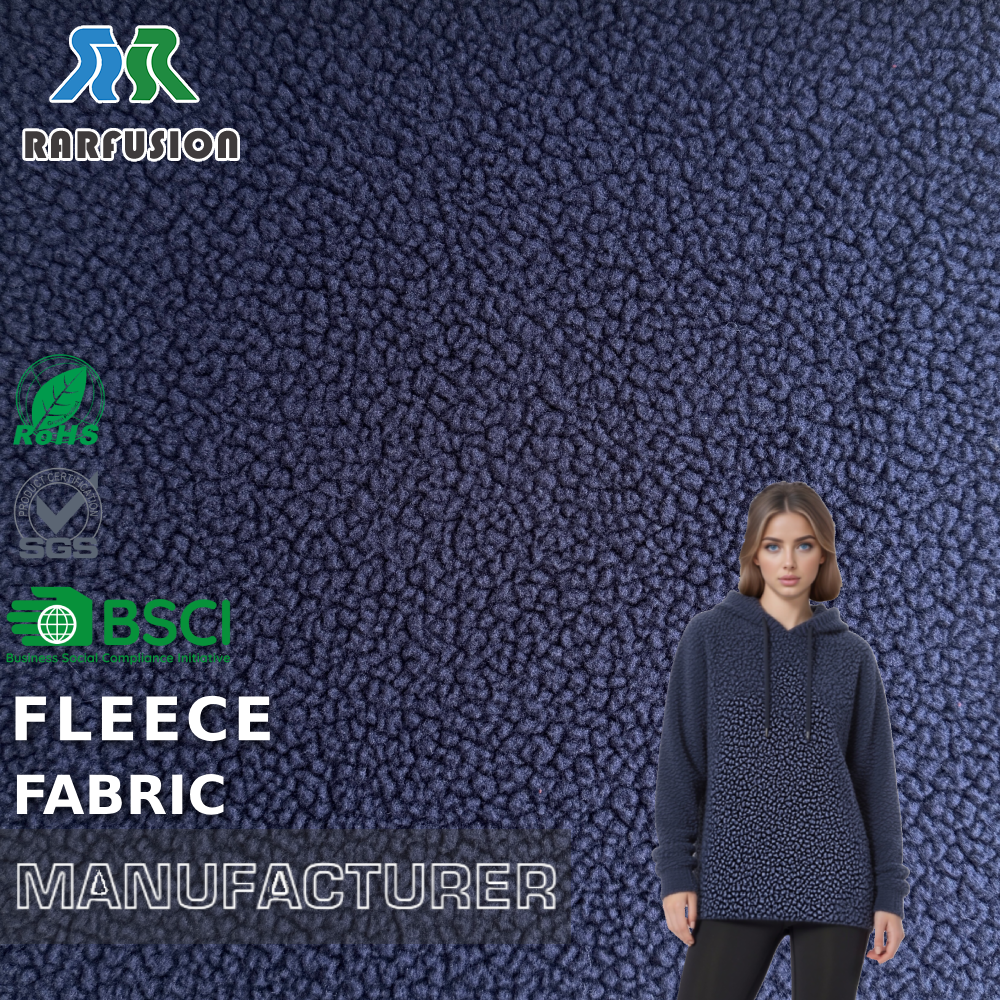 Material tekstil me shuajë të përmbyllur nga të dyja anët, prej poliesteri 100%, i ngjashëm me lëkurën e qengjit për jaket, pajamave të gjumit dhe mbulesave