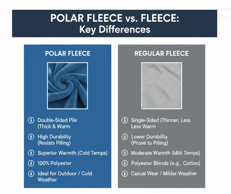 Polar Fleece vs. Fleece: Key Differences