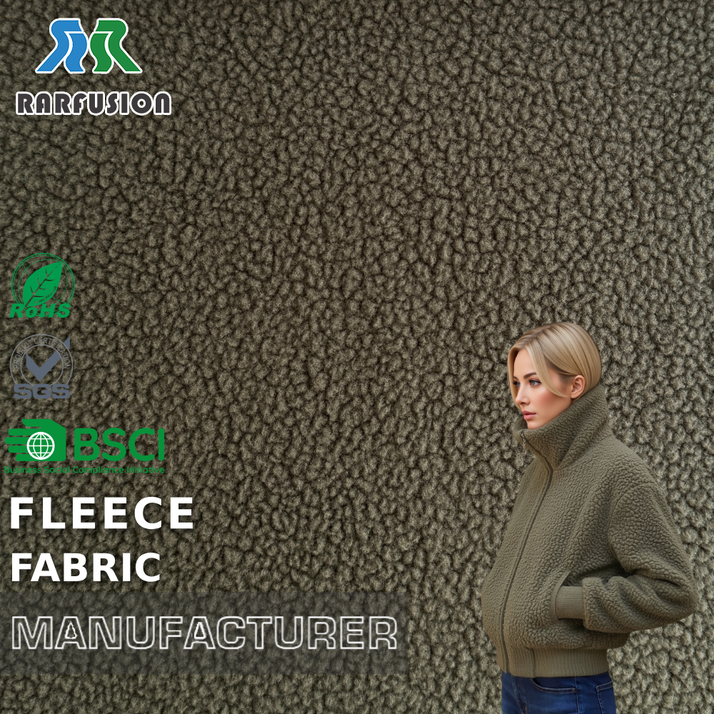 Material tekstil me shuajë të ngrohtë prej poliesteri 100%, i ngjashëm me llambën e qengjit, për kapotë, pajama dhe veshje të lira