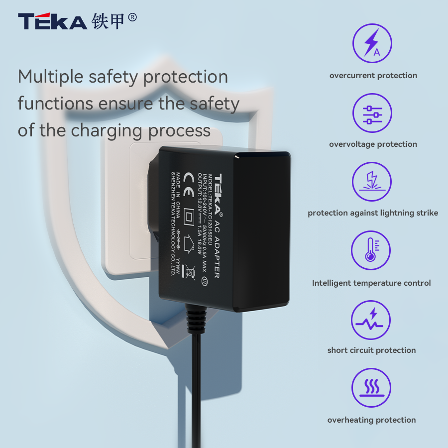 TC-EU Side plug Wall mount 19w power adapter