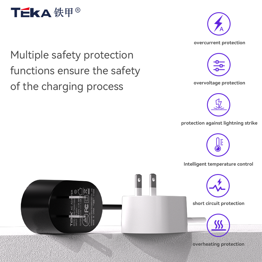 TA-US 3PIN Wall mount 7.5w power adapter