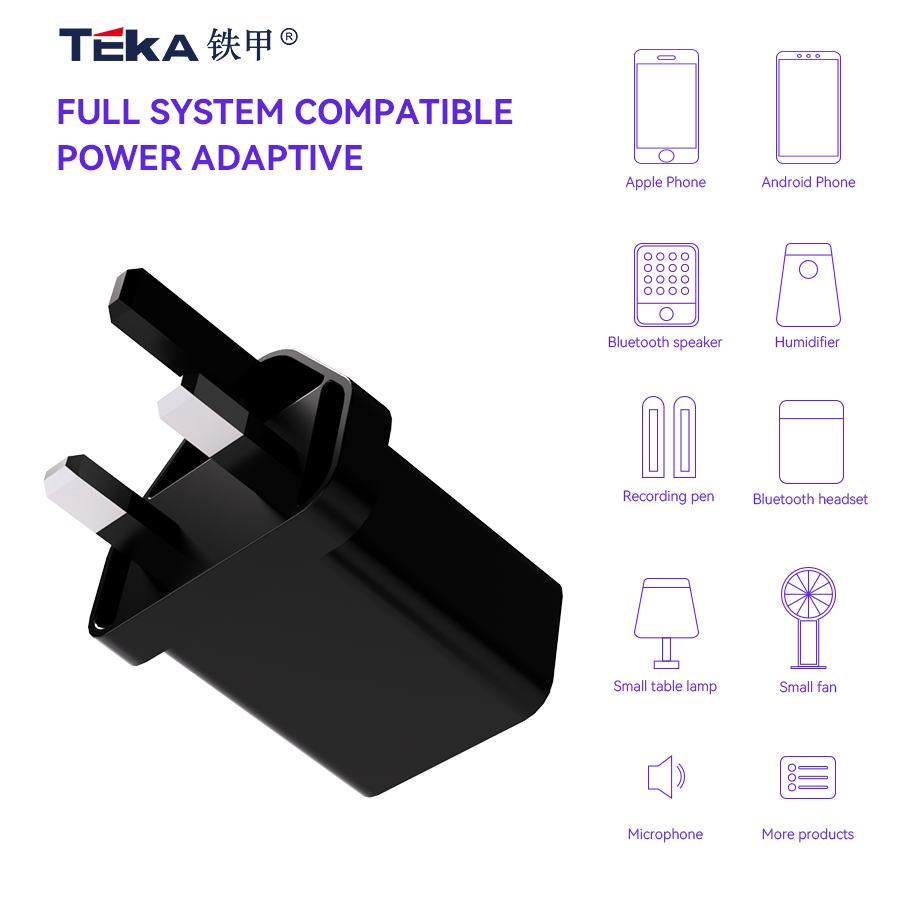 Pengisi Daya Cepat Beragam USB 5V1A 5V1A-BS