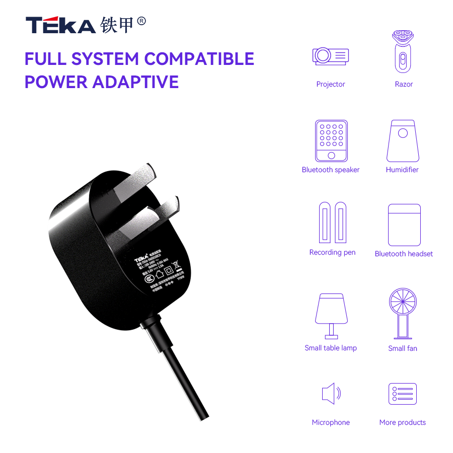 TA-CH 3PIN Wall mount 7.5w power adapter