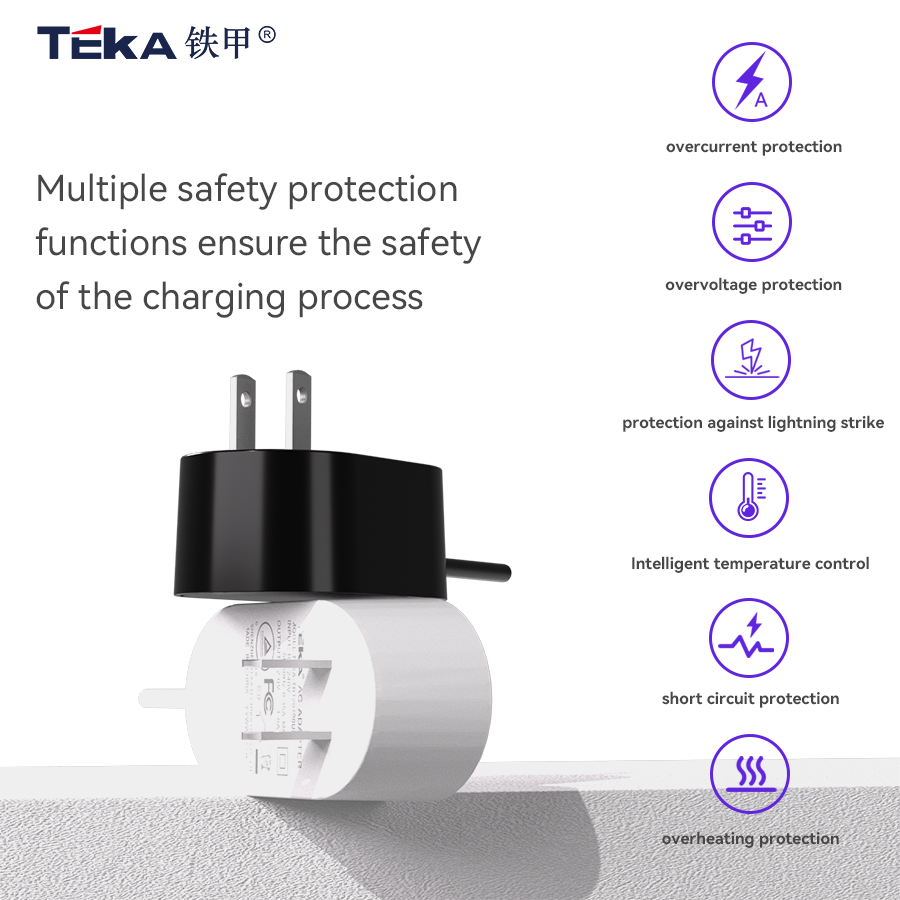 TB-US bottom plug Wall mount 15w power adapter