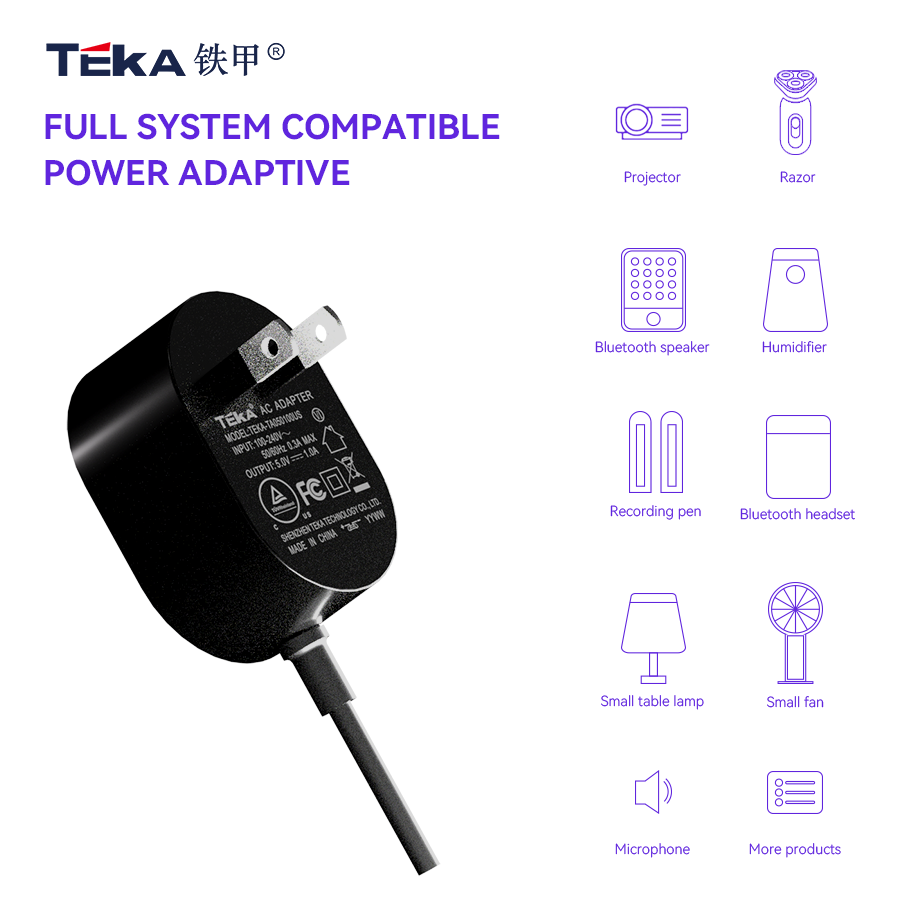 TA-US 3PIN Wall mount 7.5w power adapter