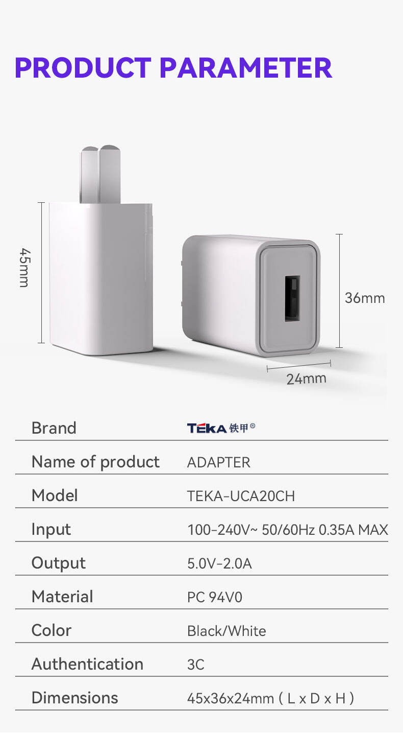 5V3A USB 5V3A-CH Diversified Fast Charger details