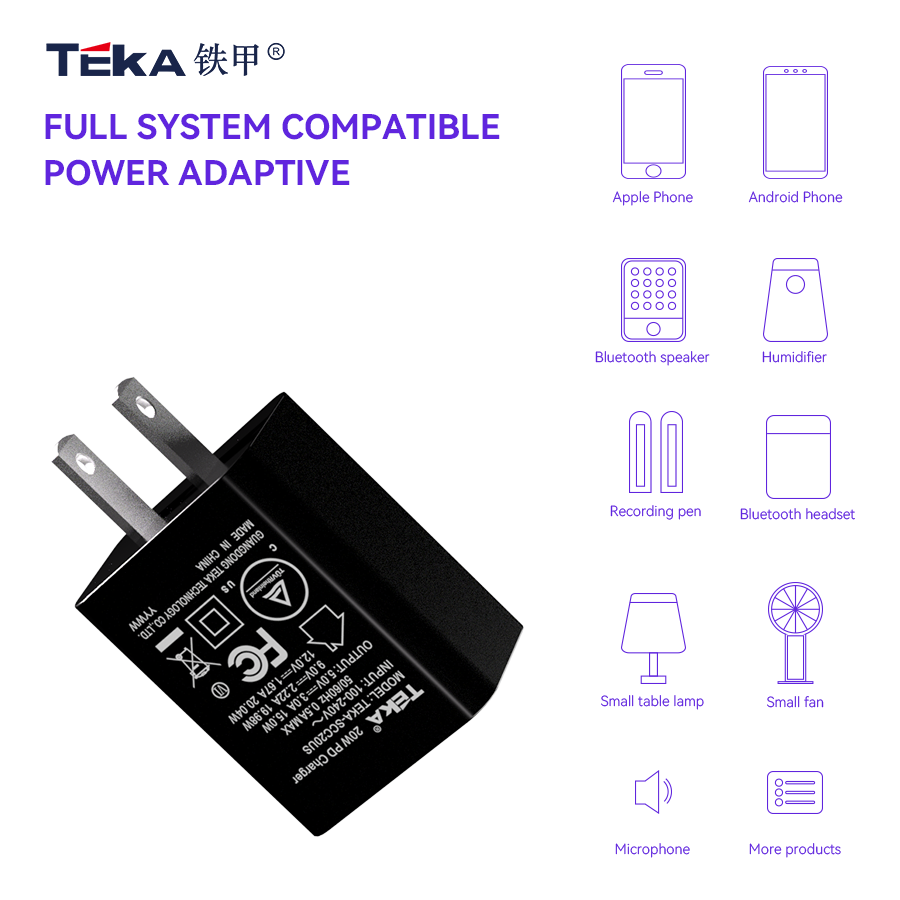 20W PD 20W PD-US Diversified Fast Charger