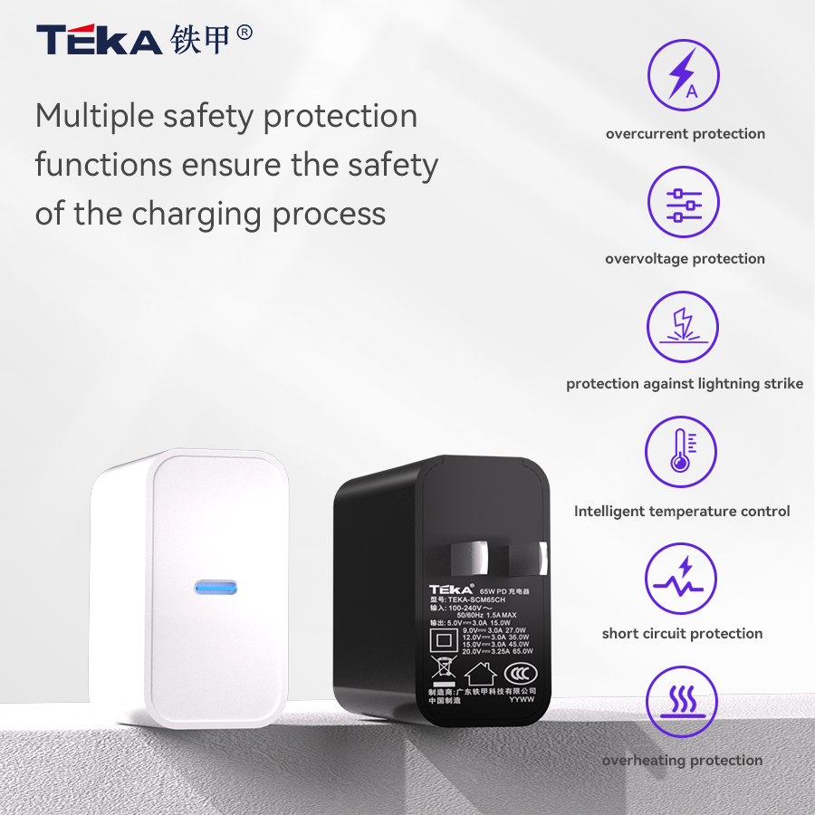 65W PD 65W PD Single C- CH Diversified Fast Charger