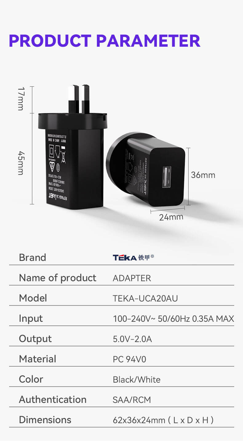 5V2A-AU Diversified fast charging factory