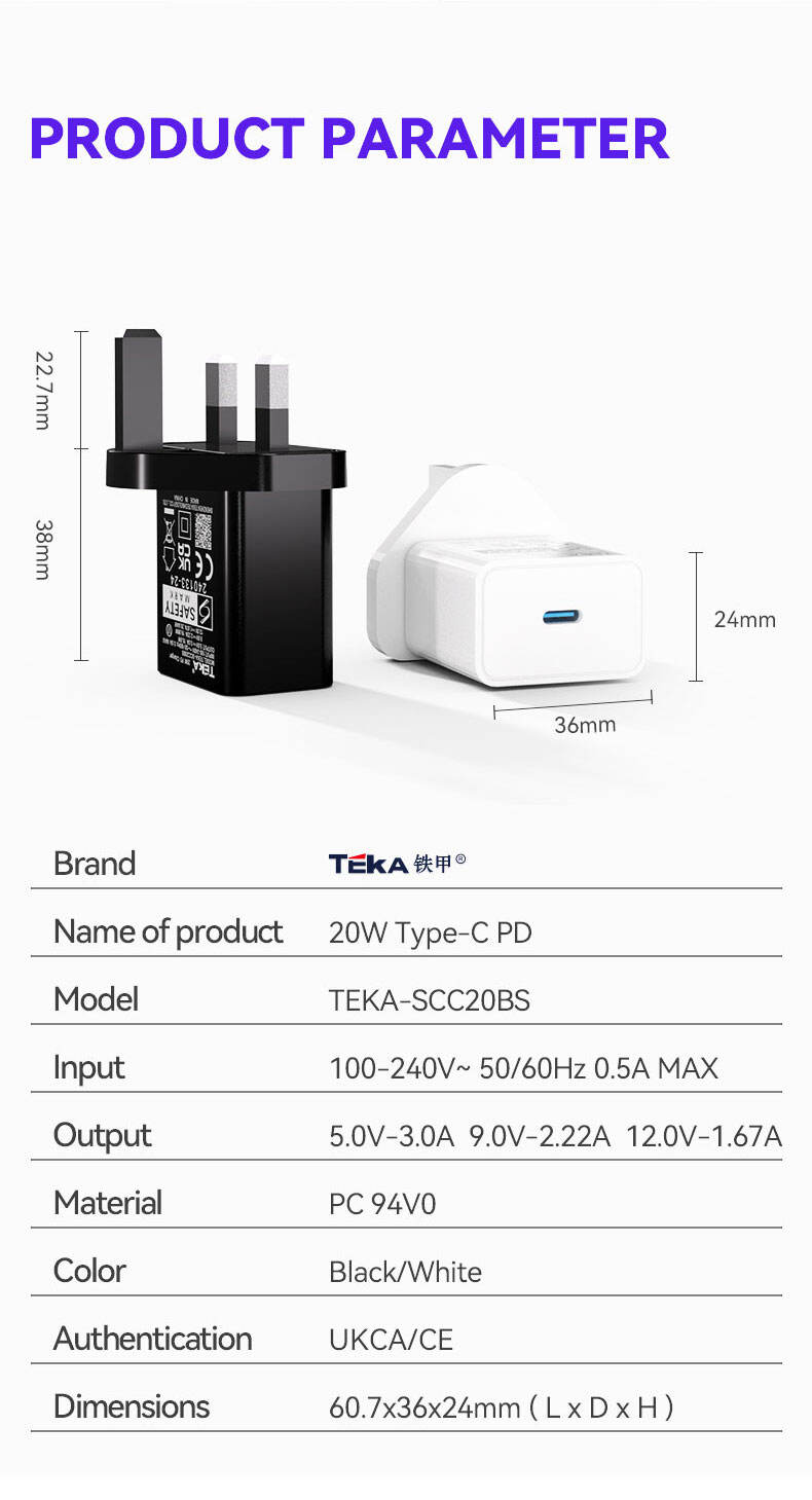 20W PD 20W PD-BS Diversified Fast Charger supplier