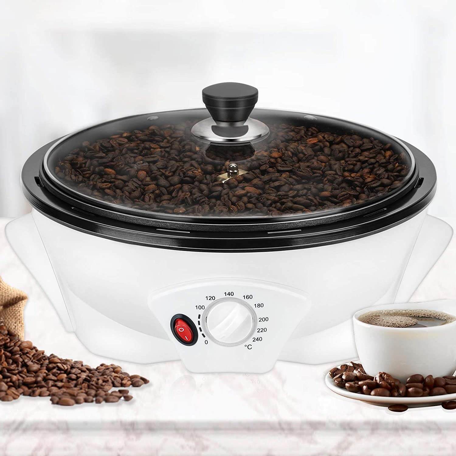 220V 110V 800g Electric Coffee Roaster Machine Cafe and Home Coffee Bean Roaster