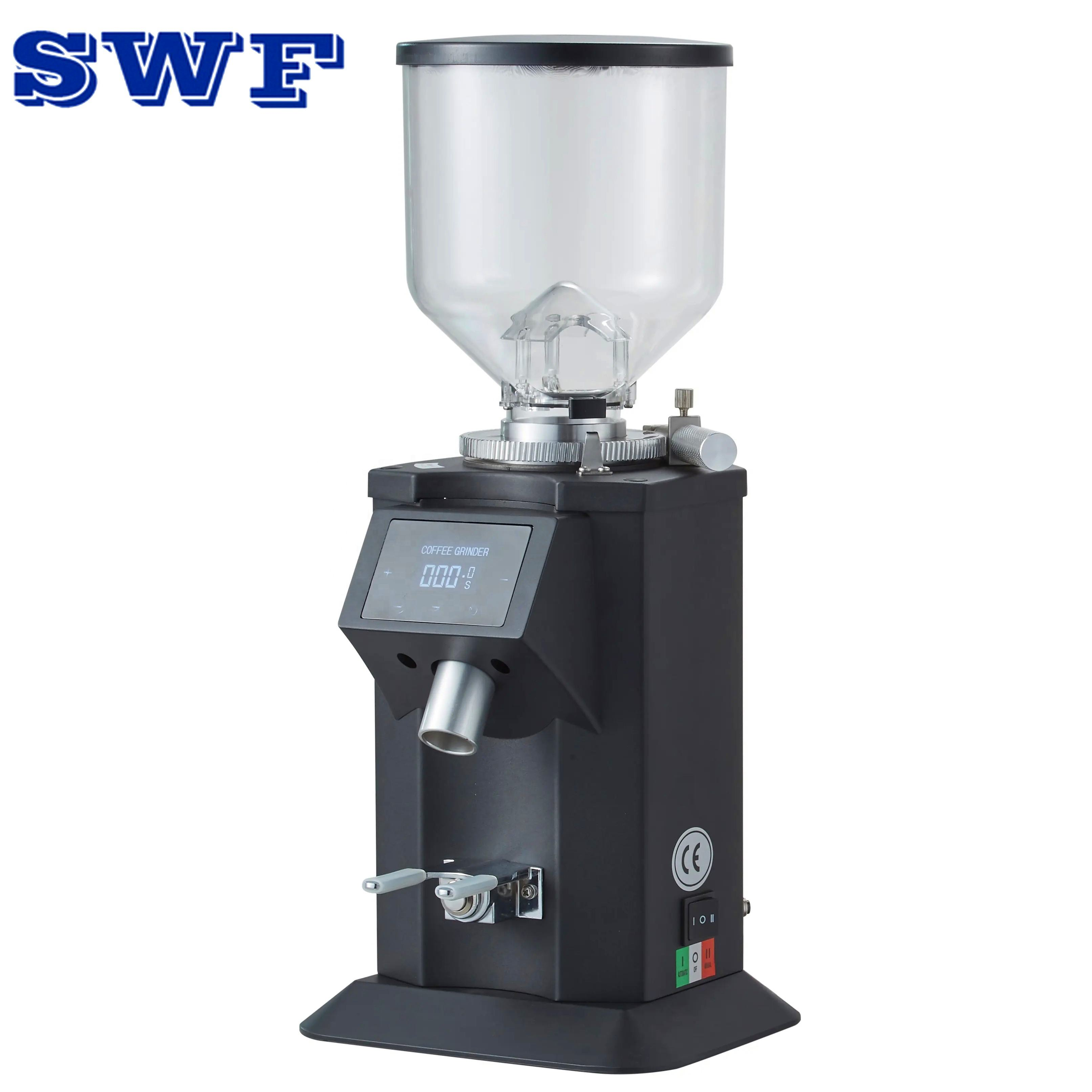 74mm Professional Automatic Adjustable Setting Industrial Electric Commercial Coffee Grinder Machine